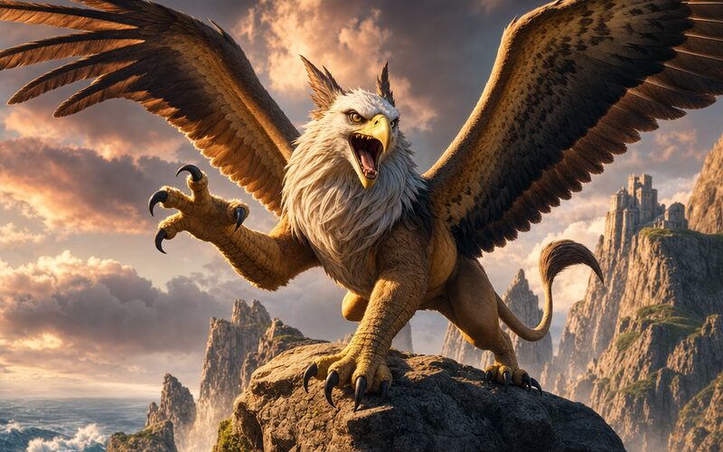 Grif — 3D animák ilustrace