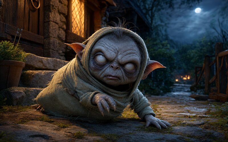Poroniec — 3D animák ilustrace