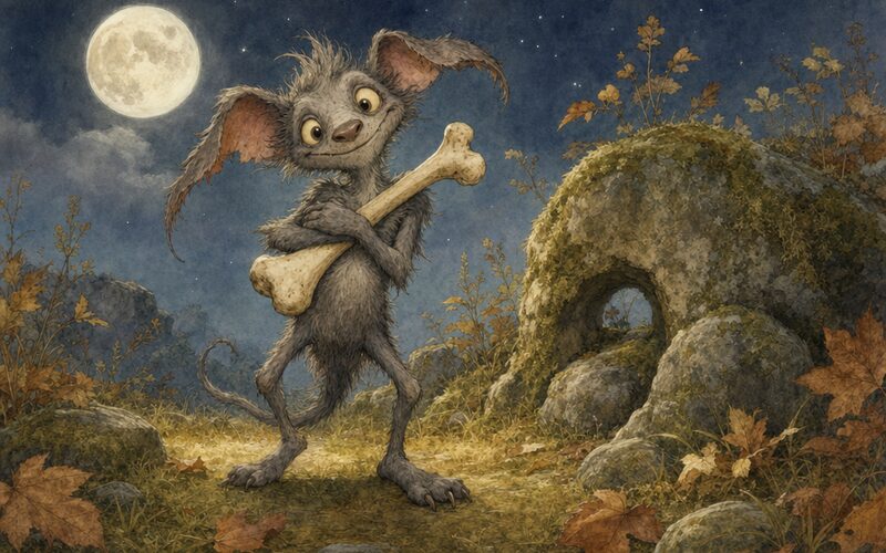 Ghúl — Pohádková ilustrace