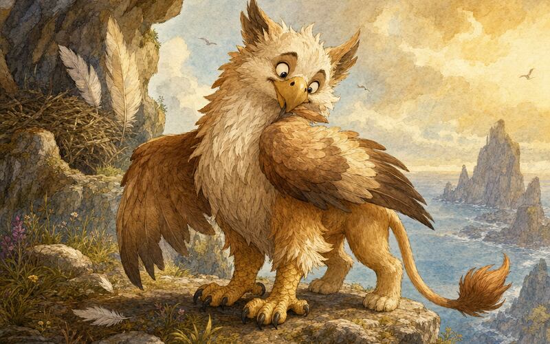 Grif — Pohádková ilustrace