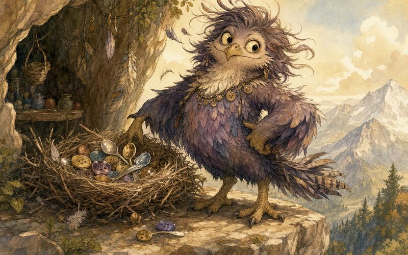 Harpyje — Pohádková ilustrace
