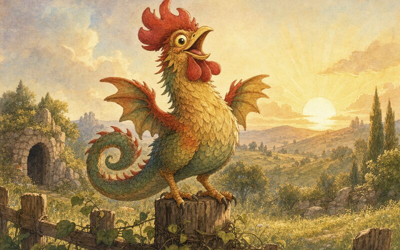Kokatris — Pohádková ilustrace