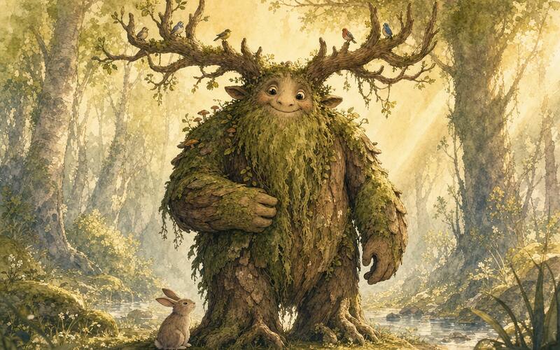 Leshen — Pohádková ilustrace
