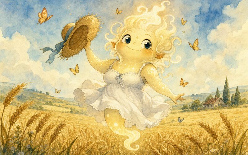 Polednice — Pohádková ilustrace