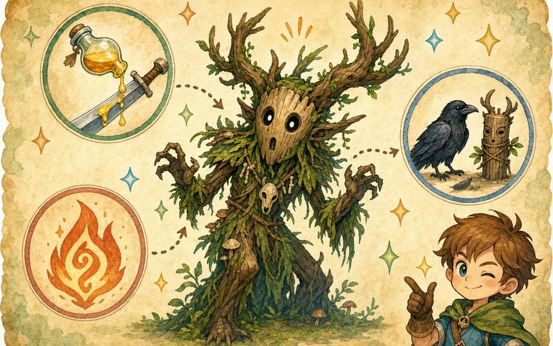 Leshen — pohádkový obrázkový návod