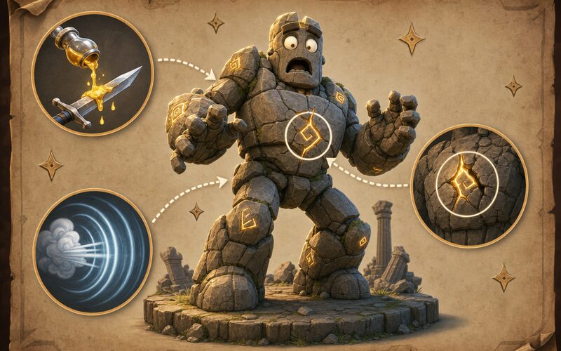 Golem — schéma z lovcova kodexu