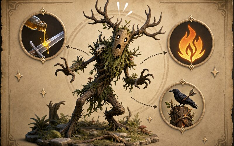 Leshen — schéma z lovcova kodexu